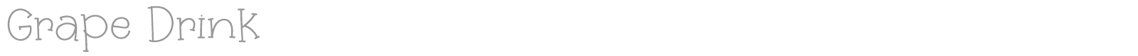 Grape Drink font preview